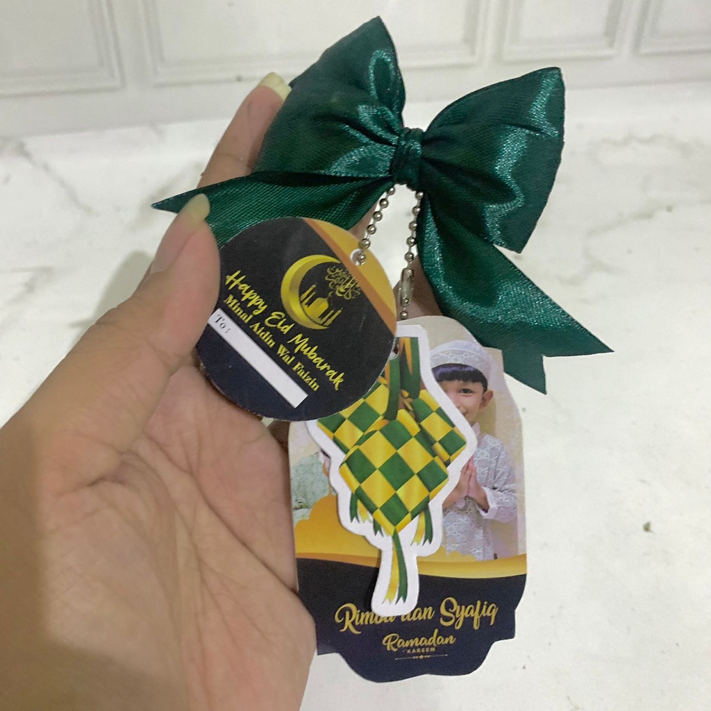 [CUSTOM] HANG TAG idul adha iduladha IDUL FITRI | KARTU UCAPAN IDULFITRI | hangtag parcel lebaran | kartu ucapan hampers