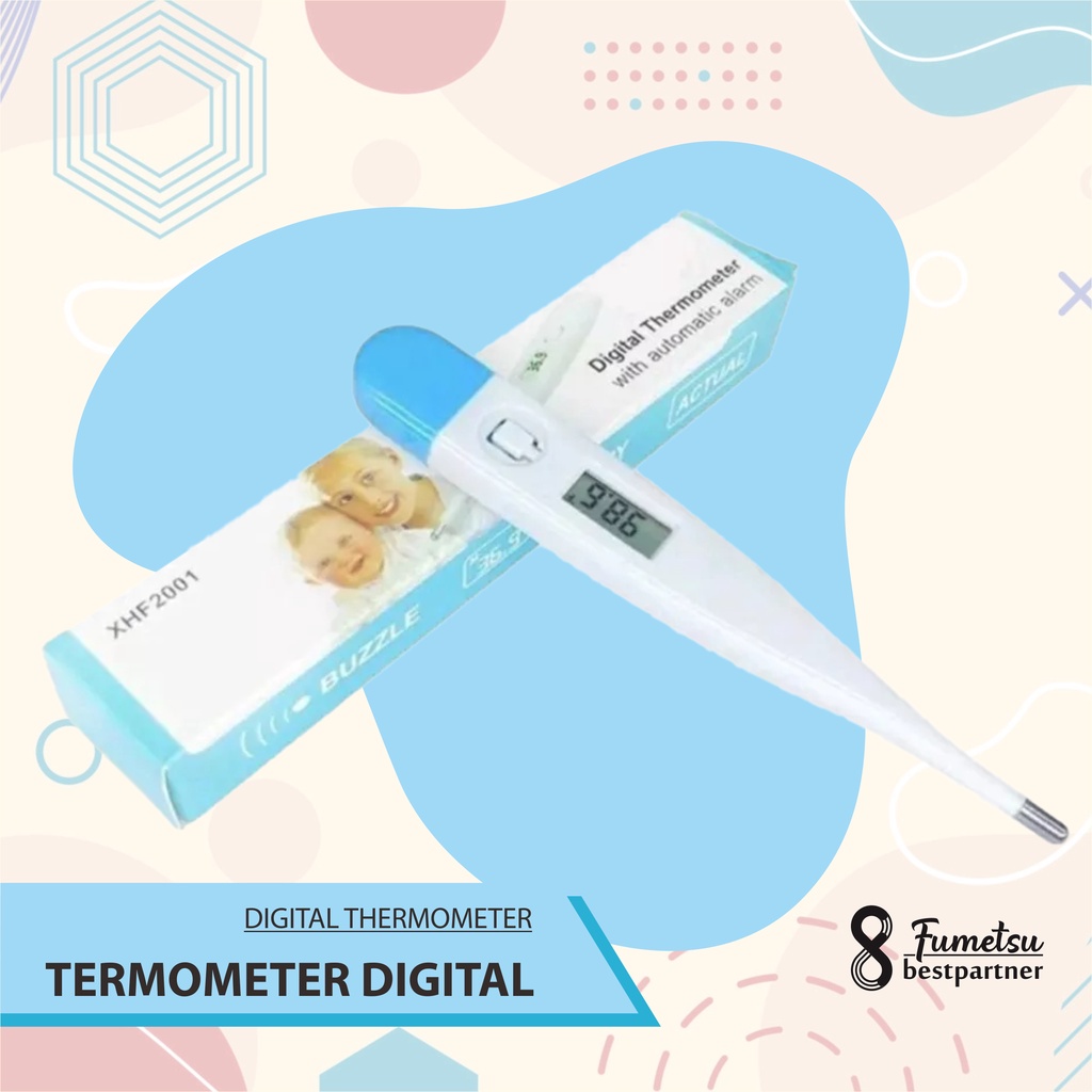 Thermometer Digital Alat Pengukur Suhu Badan Bayi Anak Termometer Ukur Suhu Ketiak Bayi Anak