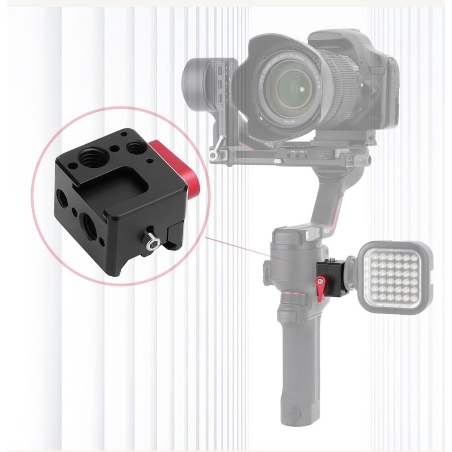Sunnylife mounting adapter clamp for DJI RS 2 RS 3 Pro RS 3 Mini RSC 2
