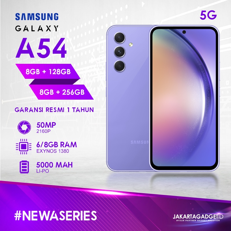 Samsung Galaxy A54 [5G] 8GB+128GB 8GB+256GB Garansi Resmi Samsung 1 Tahun