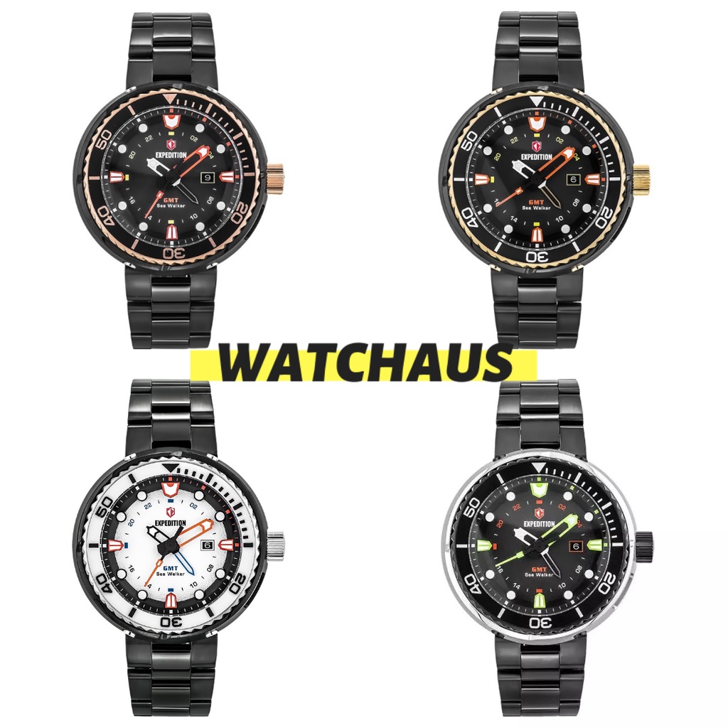 JAM TANGAN PRIA EXPEDITION E6727 E 6727 MDB ANALOG STAINLESS STRAP