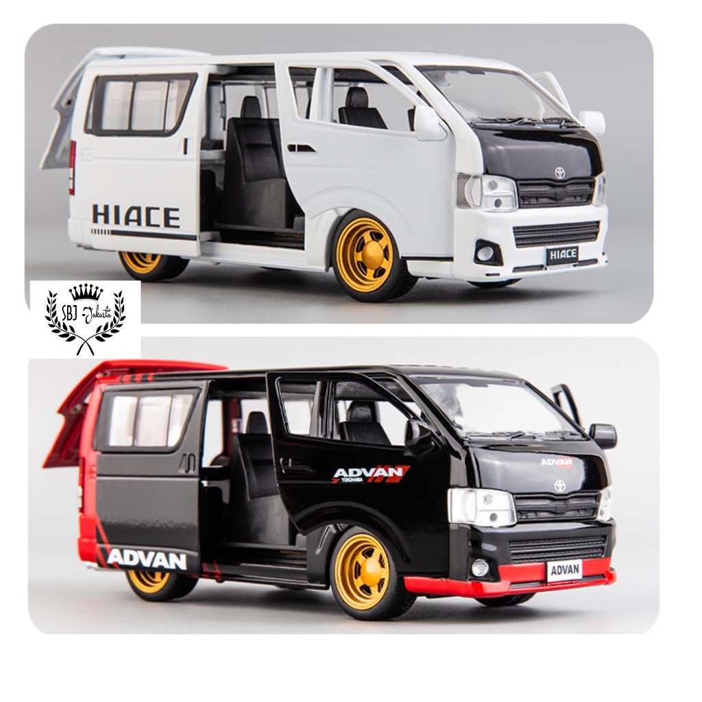 DIECAST MOBIL TOYOTA HIACE H200 Special Color Limited Edition Skala 1:32 Metal Series