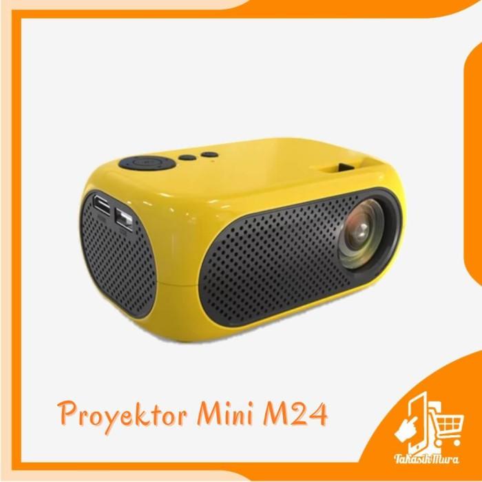 Proyektor Mini M24 Portable 1080P 1200 Lumens Proyector Beamer 3D