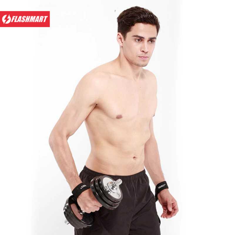 Flashmart Strap Tangan Angkat Beban Anti Slip Strap Weight Lifting 2 PCS - 7635