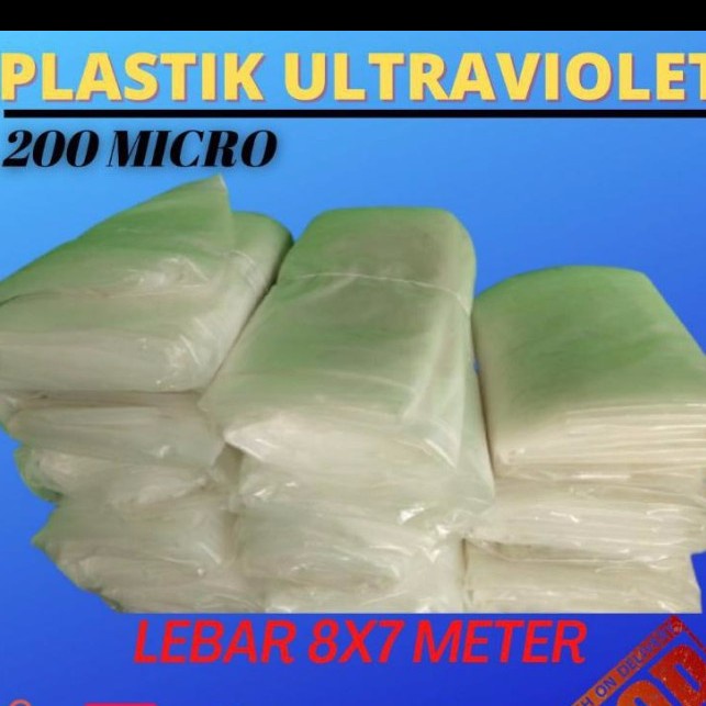 Terlaris Plastik Pelastik Uv Green House Ukuran 8X7 Meter 200Micron Tanpa