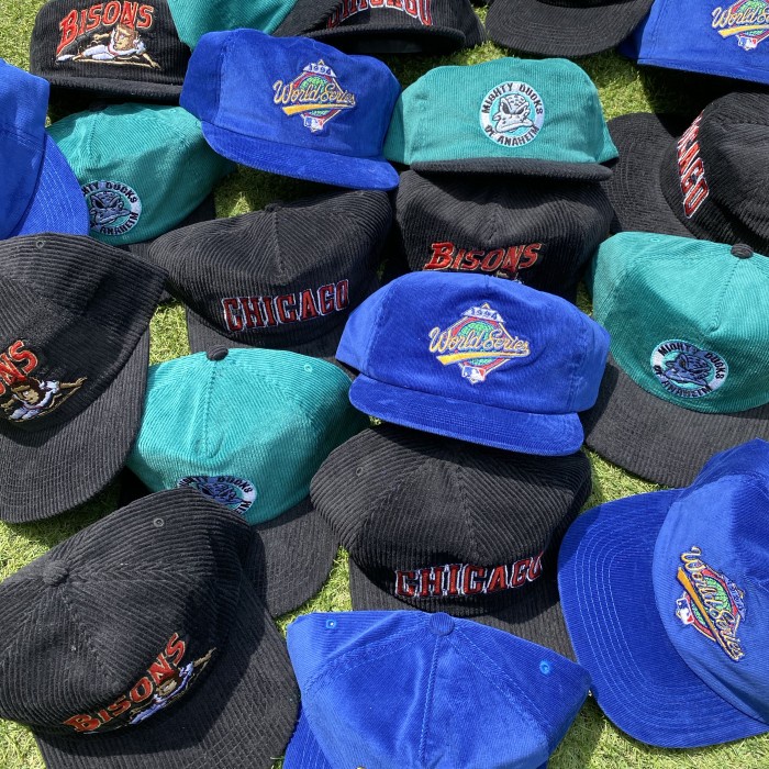 Topi Snapback Corduroy Vintage Mlb Nba Nhlbisons Bulls Dodgers Duck