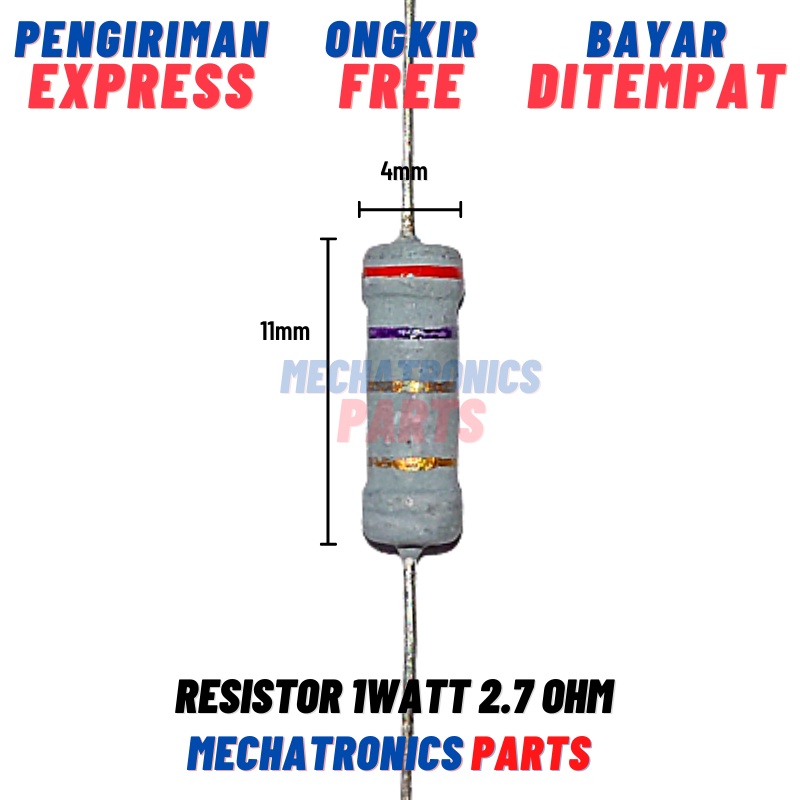 RESISTOR 1WATT 2.7OHM