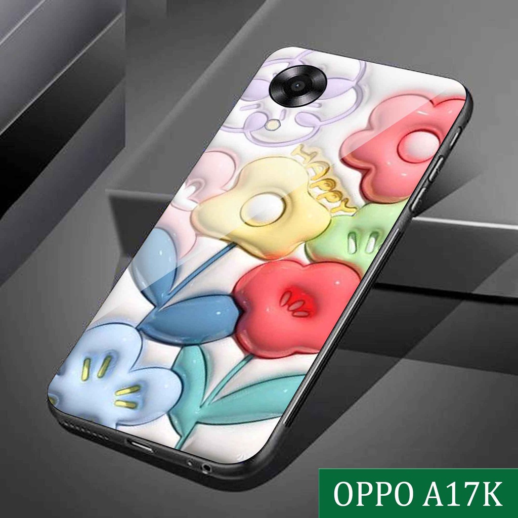 Case Glass Kaca Oppo A17k - Case Oppo A17k - Casing Oppo A17k - N152