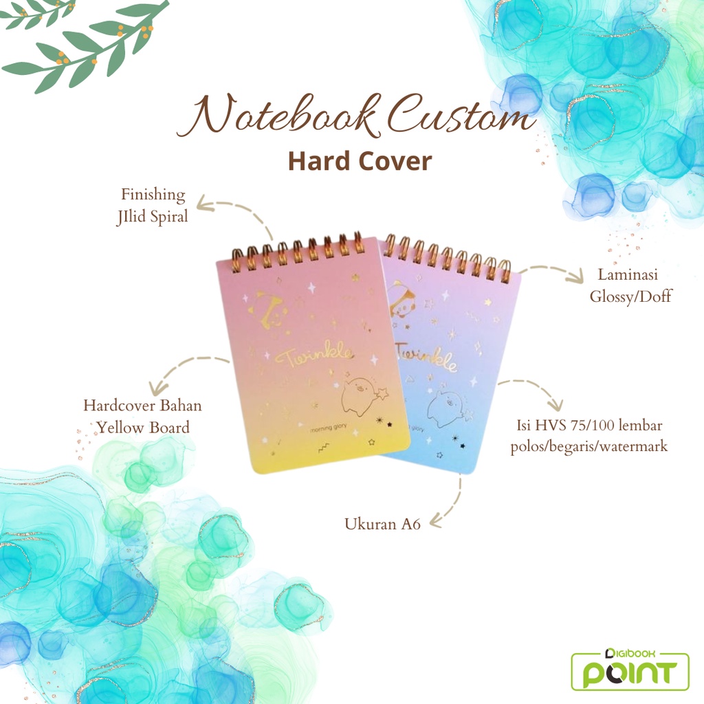 

Notebook Agenda A6 Custom Suka-suka - Jilid Spiral - Hardcoverrr