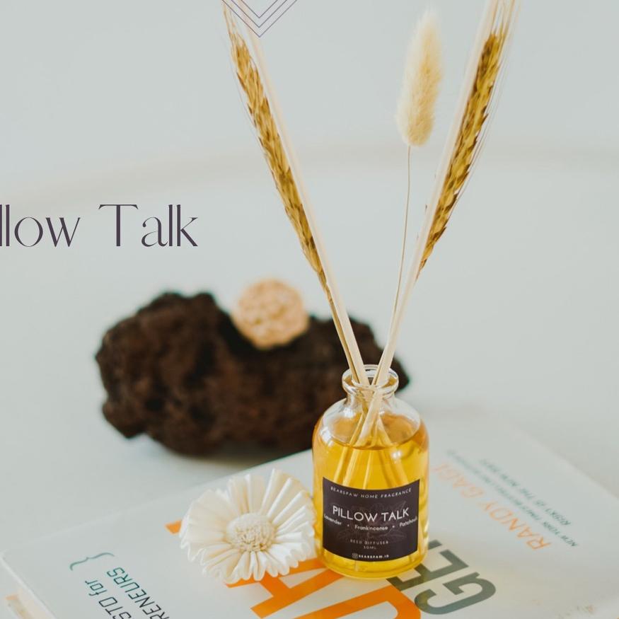 Original Bearspaw Essential Oil Reed Diffuser Pillow Talk (Lavender Essential oil) 50ml Aromatherapy