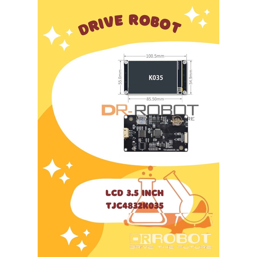 LCD TFT 3.5" USART HMI Enhanced Display TJC4832K035 LCD 3.5 Inch