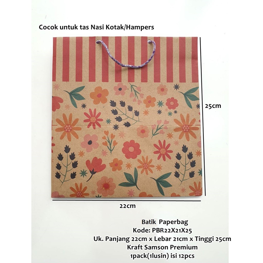 

Paperbag Batik Tas Kertas Dus Nasi Goodie Bag Ultah Dos Bento Pack
