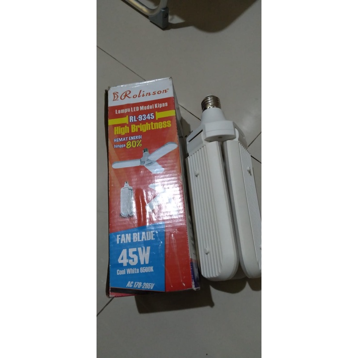 G686 ORIGINAL 45 W WATT LAMPU LED PUTIH E27 KIPAS FAN MAGIC LAMP BOHLAM SINAR TERANG COLOKAN LISTRIK SETRUM PITING SOCKET SOKET STOP KONTAK TERMINAL PENAMBAH TEMBOK DINDING ON OFF COLOK FITING TES LAMP wat PUTIH WHITE CAHAYA SUPER TERANG FAN BULB ROLINSON