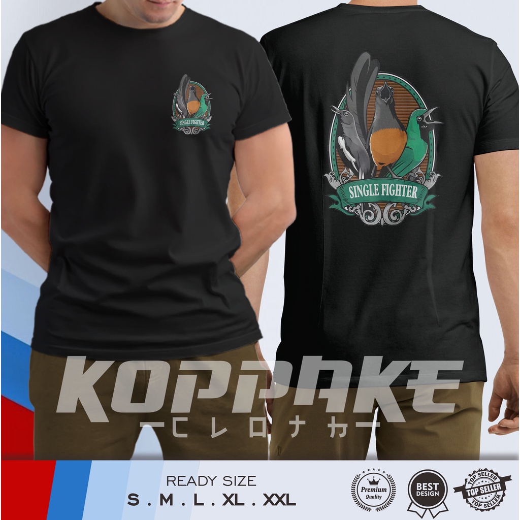 Kaos Burung Kicau Mania Kacer Murai Cucak Ijo Baju Distro