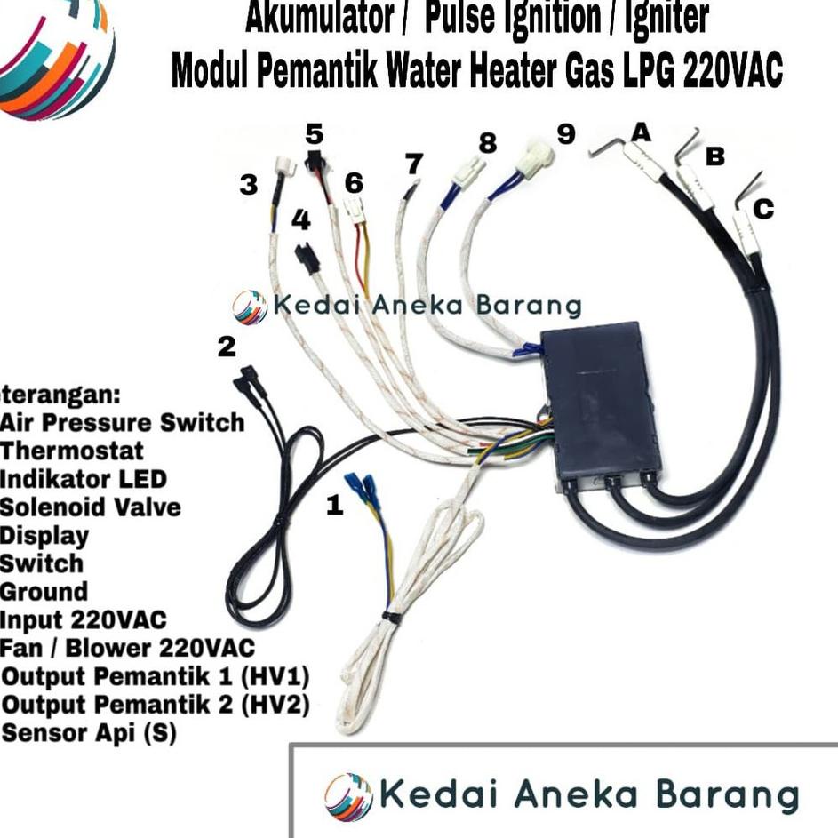 FLASH SALE Module Modul Ignition Igniter Pemantik Gas LPG Water Heater 220V AC 220VAC Listrik ?