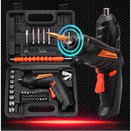 [ ABJ ] Mesin Bor Tanpa Kabel Set Aksesoris Obeng Listrik/Mesin Bor Cordless Mini 48pcs Set / Bor mini / Screwdriver Baterai