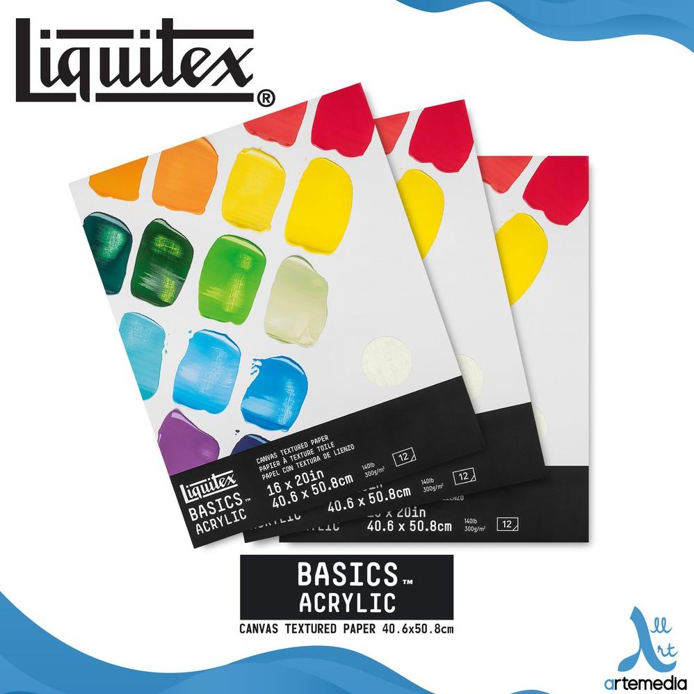 

Kertas Gambar Liquitex Basics 40,6x50,8cm Canvas Texture Acrylic Paper Pad