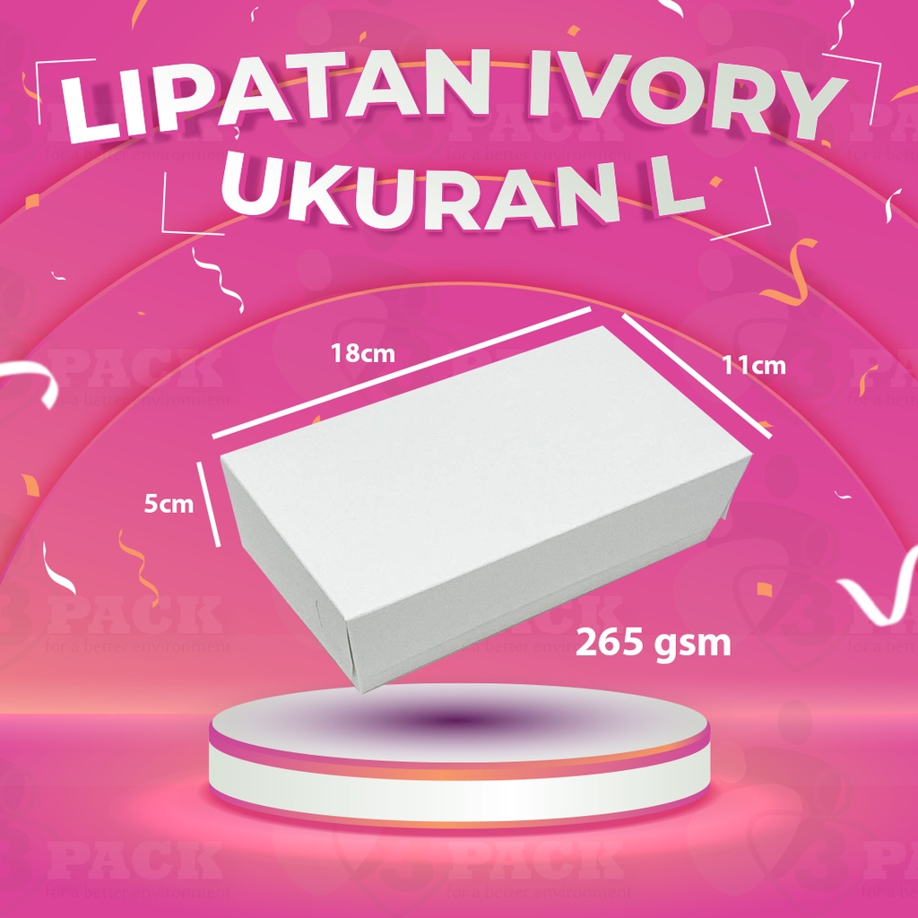 

Ivory Paper Lunch Box Size L Lembaran/Lipatan-Lunch Box Putih Ukuran L Lembaran/Lipatan