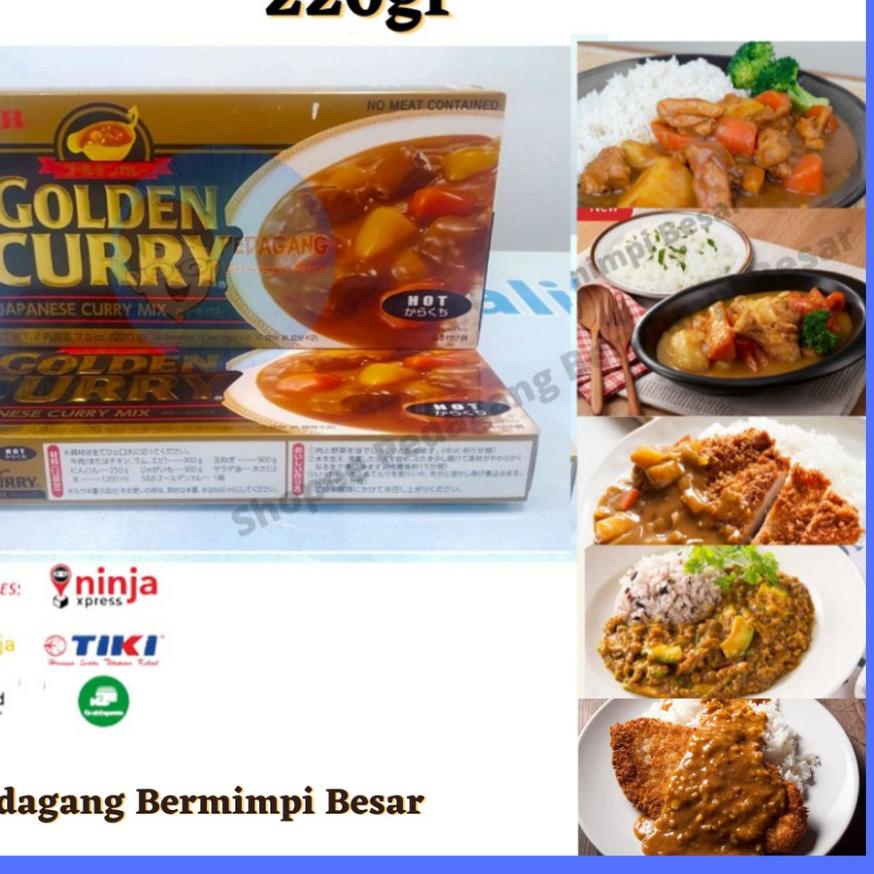 

۝ S&B Golden Curry 220gr Hot | Kari Blok | Kari Jepang | Kari Pedas ➪