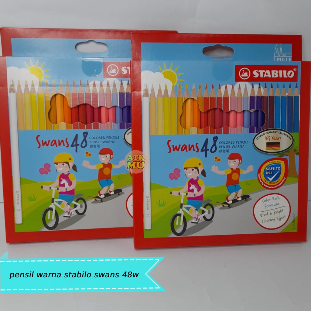 

pensil warna stabilo swans 48w