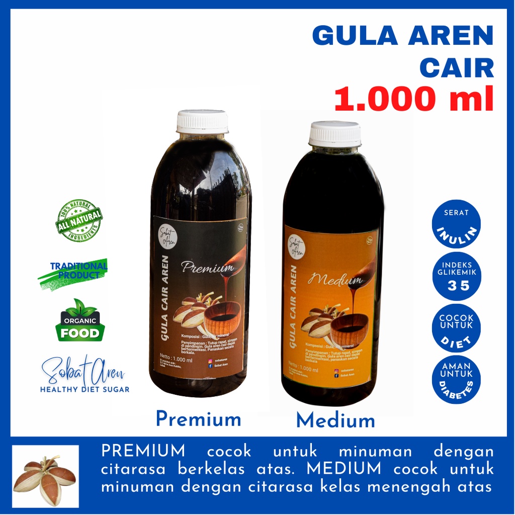 

SOBAT AREN / GULA AREN CAIR PALM SUGAR ORGANIK MURNI VARIANT GRADE MURAH DAN BERKUALITAS