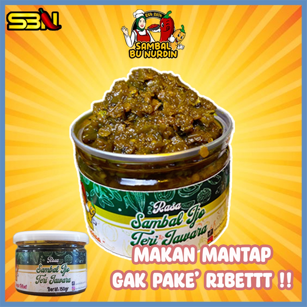 

Sambel Ijo Teri / Sambal Ijo Teri Jawara / Sambel Ijo Teri Jawara - Sambal Bu Nurdin