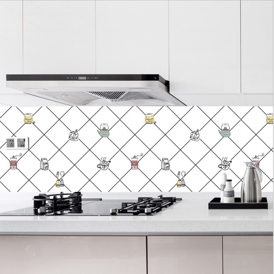 FYGALERY HL0204 Wallpaper Dinding Dapur Anti Minyak Wall Sticker Kitchen Sheet Import