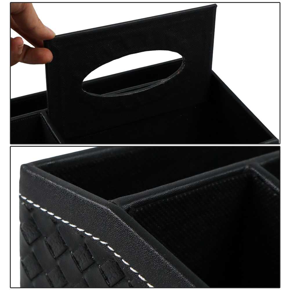 (BISA COD) FTIHSHP ACRD Kotak Tisu Kulit Multifungsi Tissue Box Organizer - AC3401