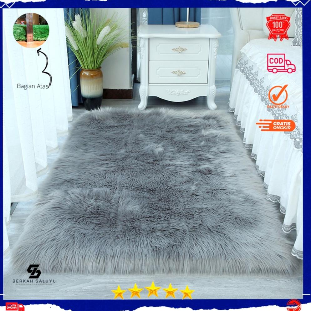 SALE Karpet bulu rasfur UK 160x100X3.5CM