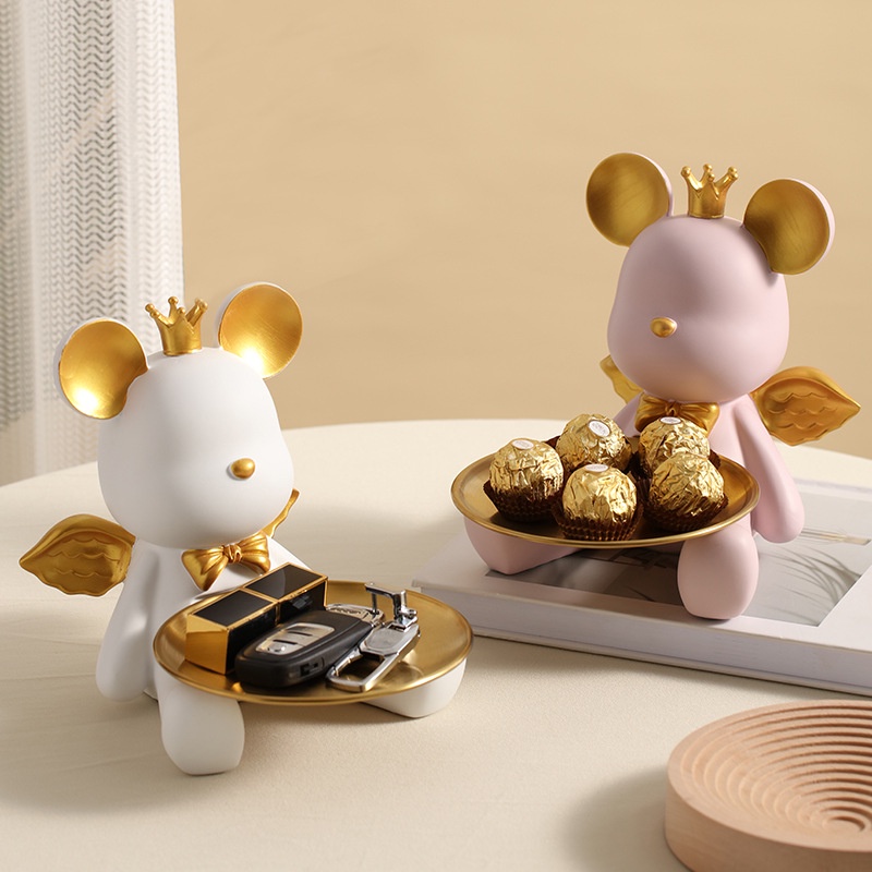 UNIK#BEARWING Pajangan Bear / Tray / Dekorasi Ruang Tamu / Pajangan Kamar / Pajangan Living Room