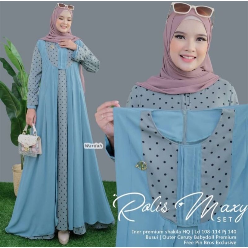 hairacollection| BISA COD | rolis maxy set | setelan wanita dewasa | pakaian wanita dewasa | pakaian