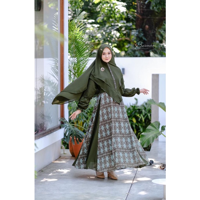 SET GAMIS FAIZA KAMARA BY BERMERKS MOTIF