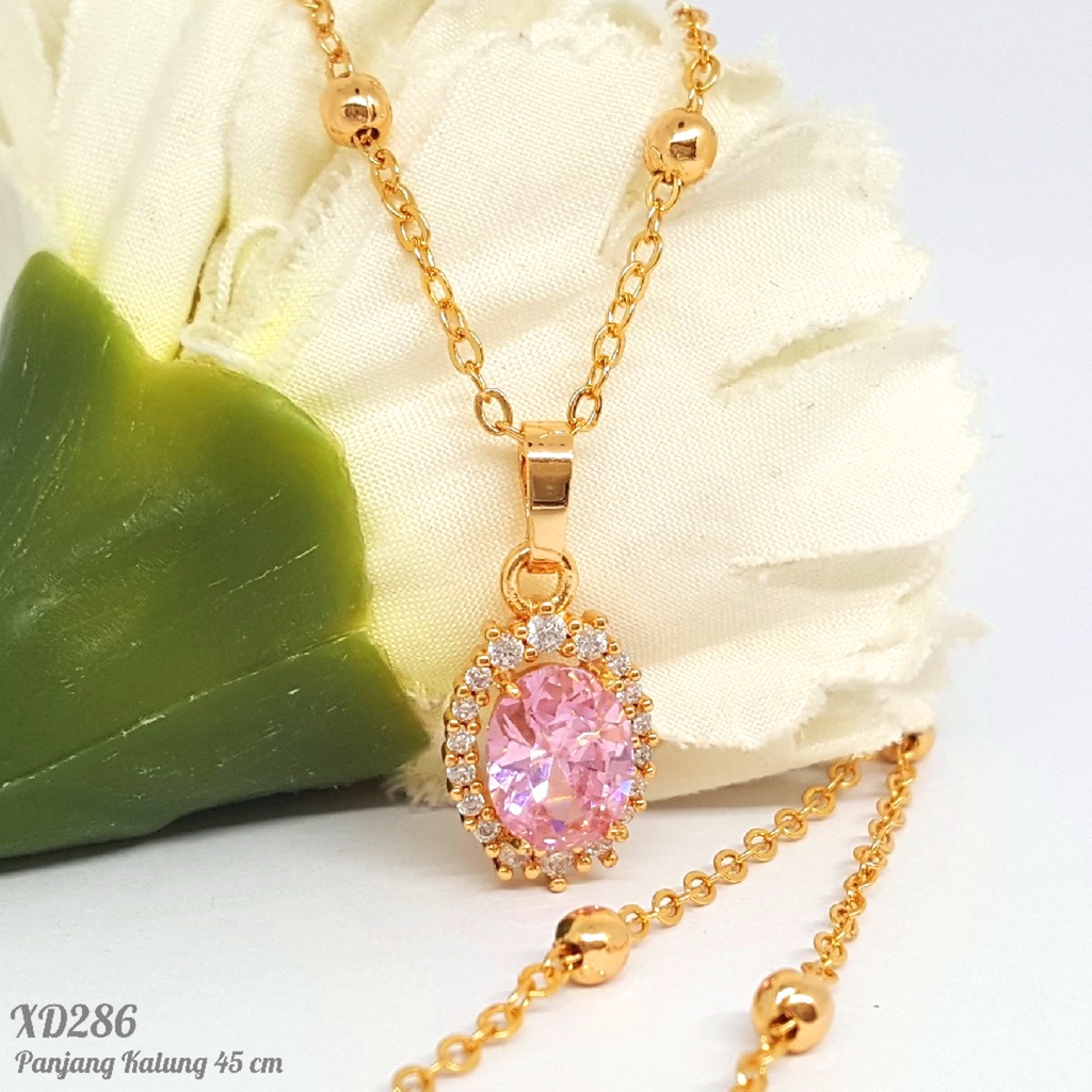 PGX Kalung Wanita Xuping Aksesoris Fashion Perhiasan Lapis Emas Premium - XD286