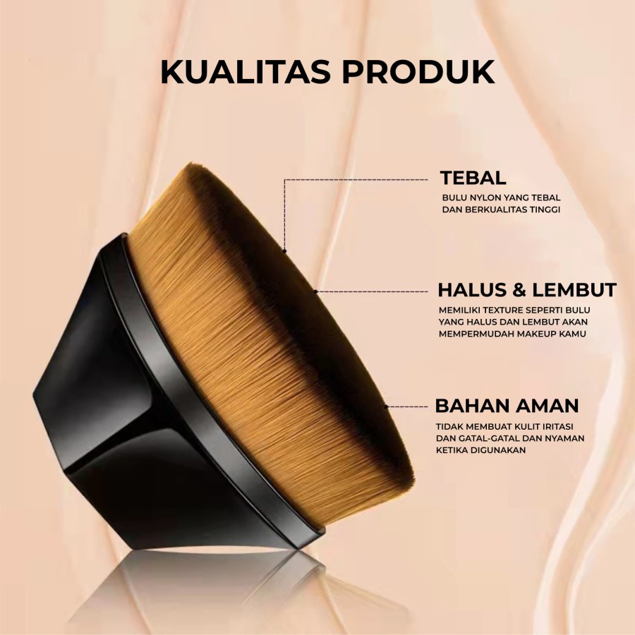 Amy's Diary Brush Make Up Kuas Rias Foundation Bb Cream Free Kotak Penyimpanan