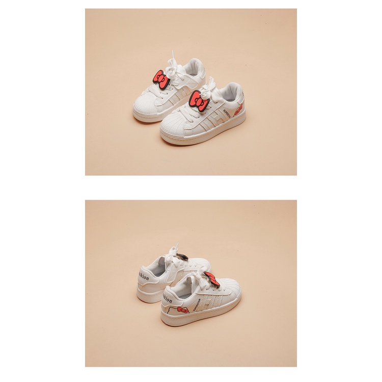 babyfit [size 21-36] sepatu sneakers anak three lines dengan toy clip astronot kitty sneakers anak cewek cowok import bn-0315