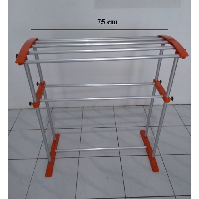 Jemuran Handuk Aluminium / Jemuran Aluminium 2 Tingkat