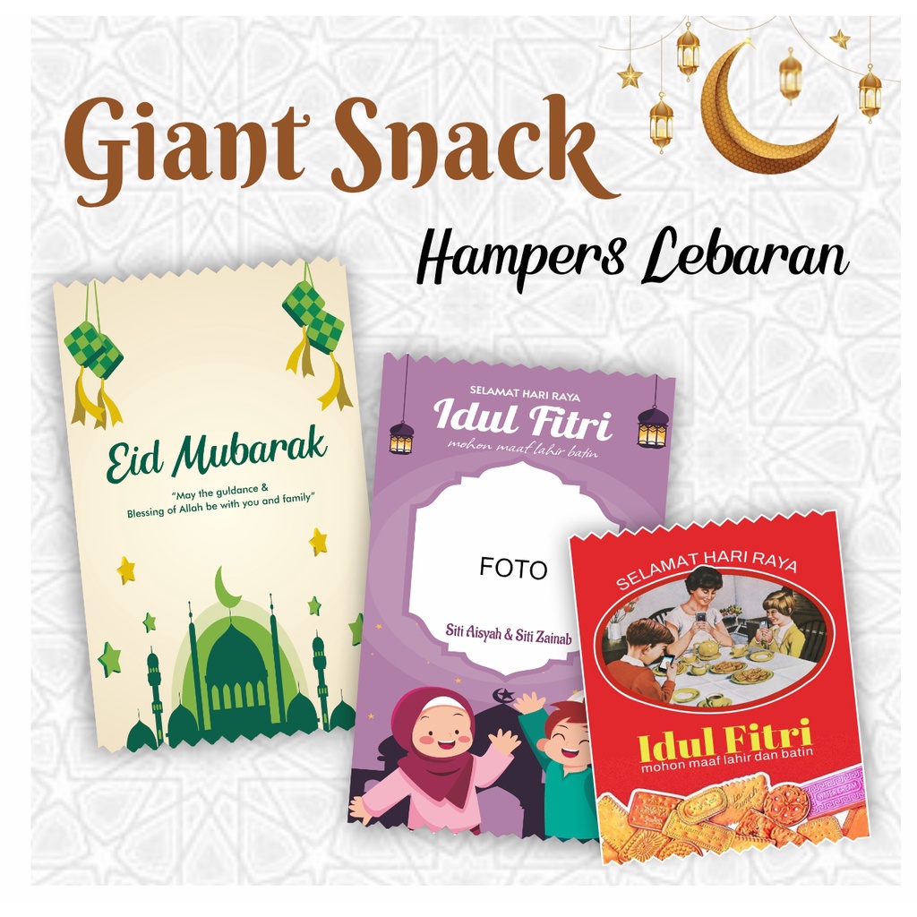 

GIANT POUCH SNACK HAMPERS JAJAN LEBARAN CUSTOM MIN 12PCS