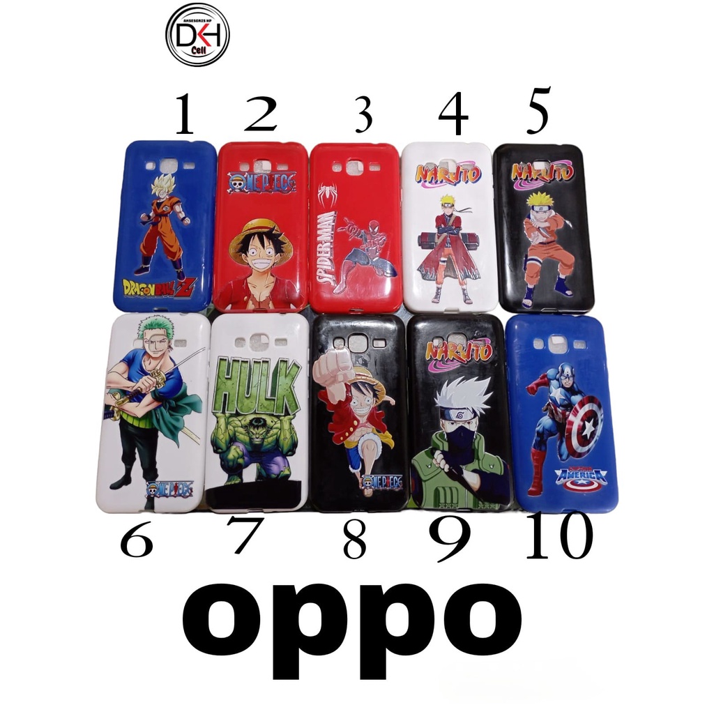 HARD CASE KARAKTER ONE PIECE NARUTO OPPO F5 YOUTH CASING
