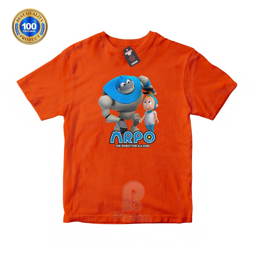 (FREE NAMA) BAJU KAOS ATASAN ANAK MOTIF KARTUN ARPO THE ROBBOTS FOR ALL KIDS UNISEX Bahan COTTUN