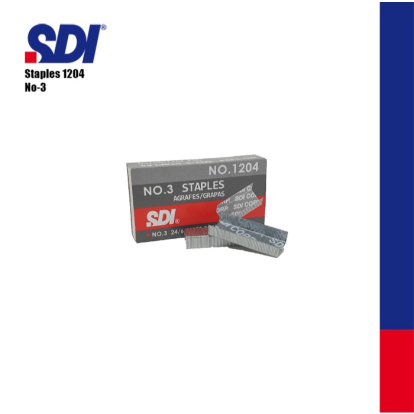

SDI No.3 Staples / Isi Stapler No.3 10bx 1204