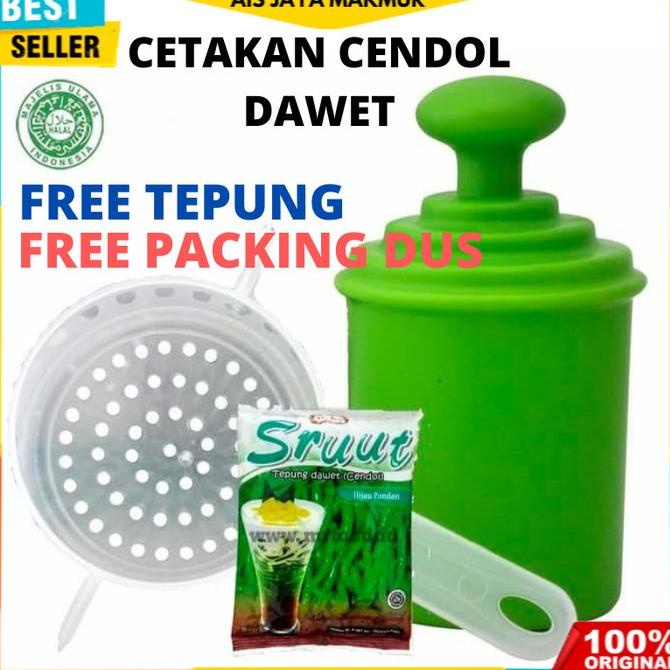Cetakan cendol sruut/dawet free tepung cendol sruut SALE