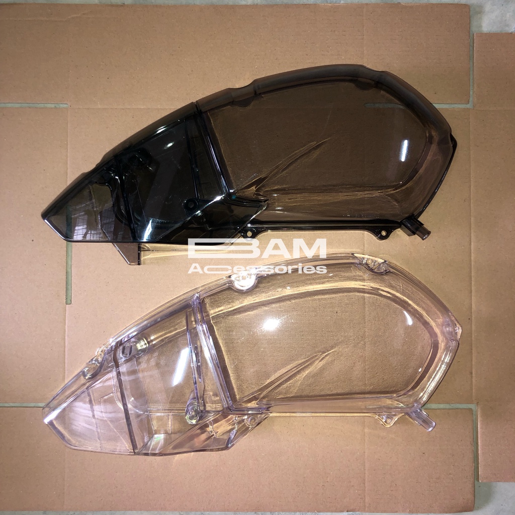 Cover Box Filter Transparan YAMAHA Aerox Old Lexi Variasi - Clear Smoke