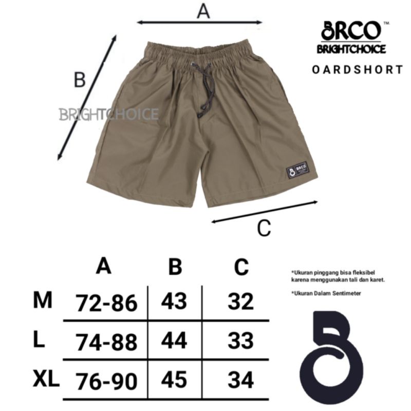 Brightchoice Celan Pendek Pria Broadshort Moca