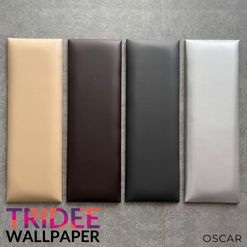 Leather Headboard Wallpanel Sticker | 20x60cm | Panel Kulit Kasur