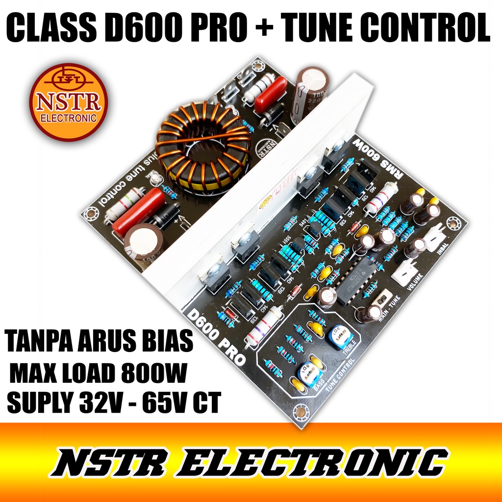 CLASS D600 PRO DILENGKAPI TUNE CONTROL TANPA ARUS BIAS