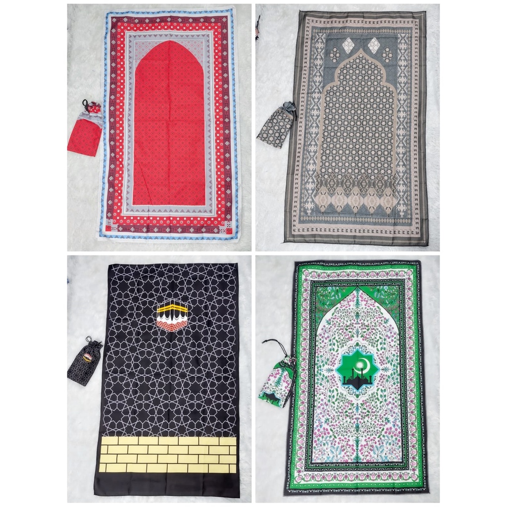 (NCS) Sajadah Travel Sajadah Traveling Pouch Souvenir Umroh Sajadah JUMBO / KECIL Motif Al-Bahar Sajada Mukena Traveler