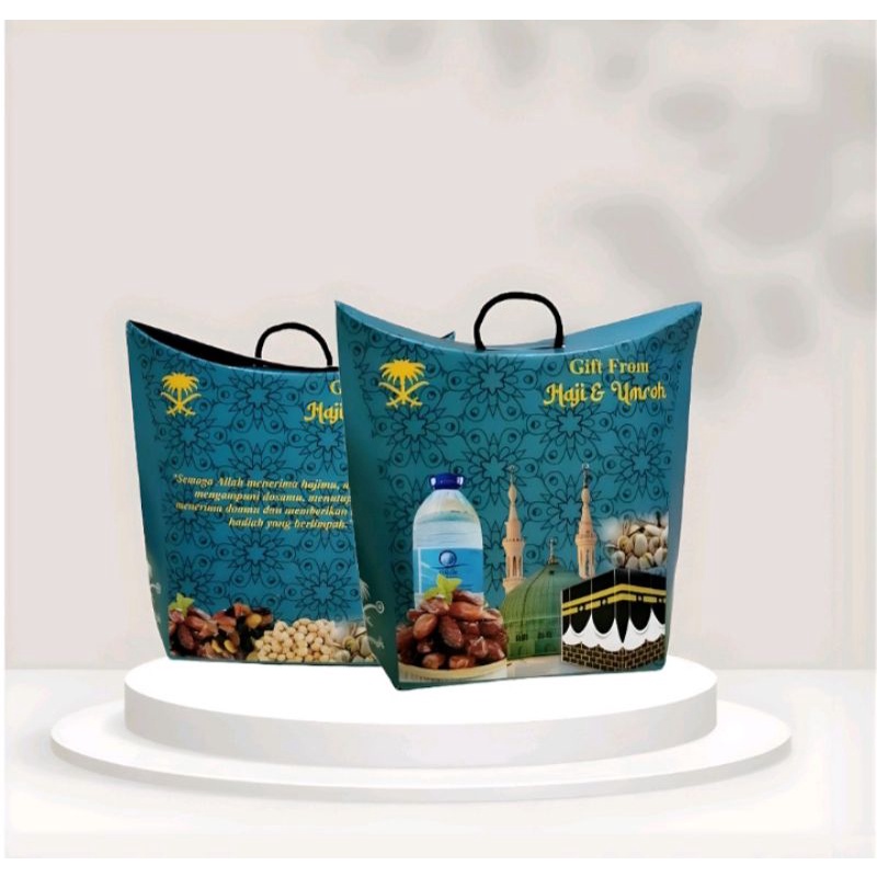 

iDk90 dus paper bag dus Tali dus teng - teng dus oleh - oleh haji & umrah 1pak (50pcs)