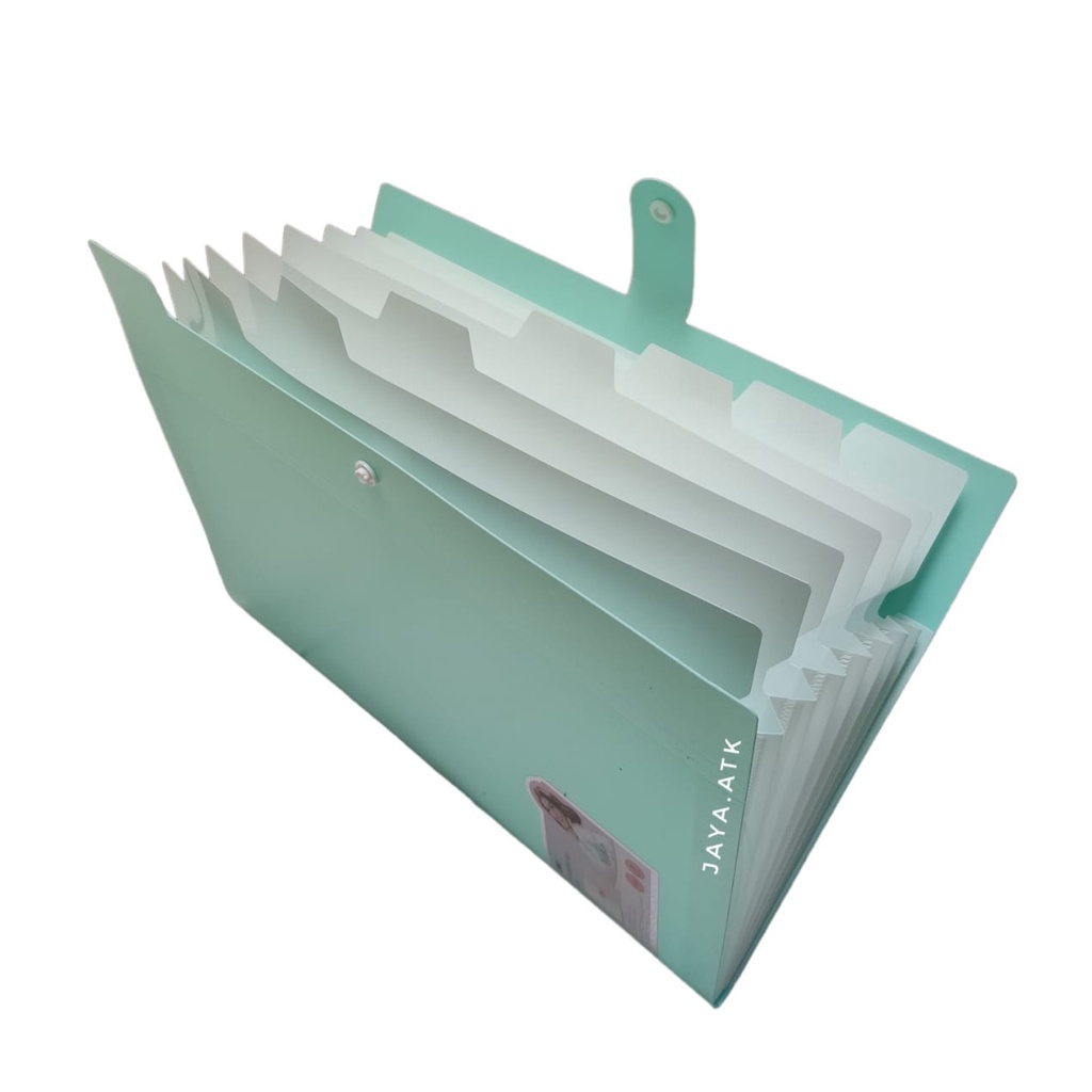 EXPANDING FILE A4 MAP SEKAT DOKUMEN DELI F698 WARNA PASTEL LUCU TAS ARSIP