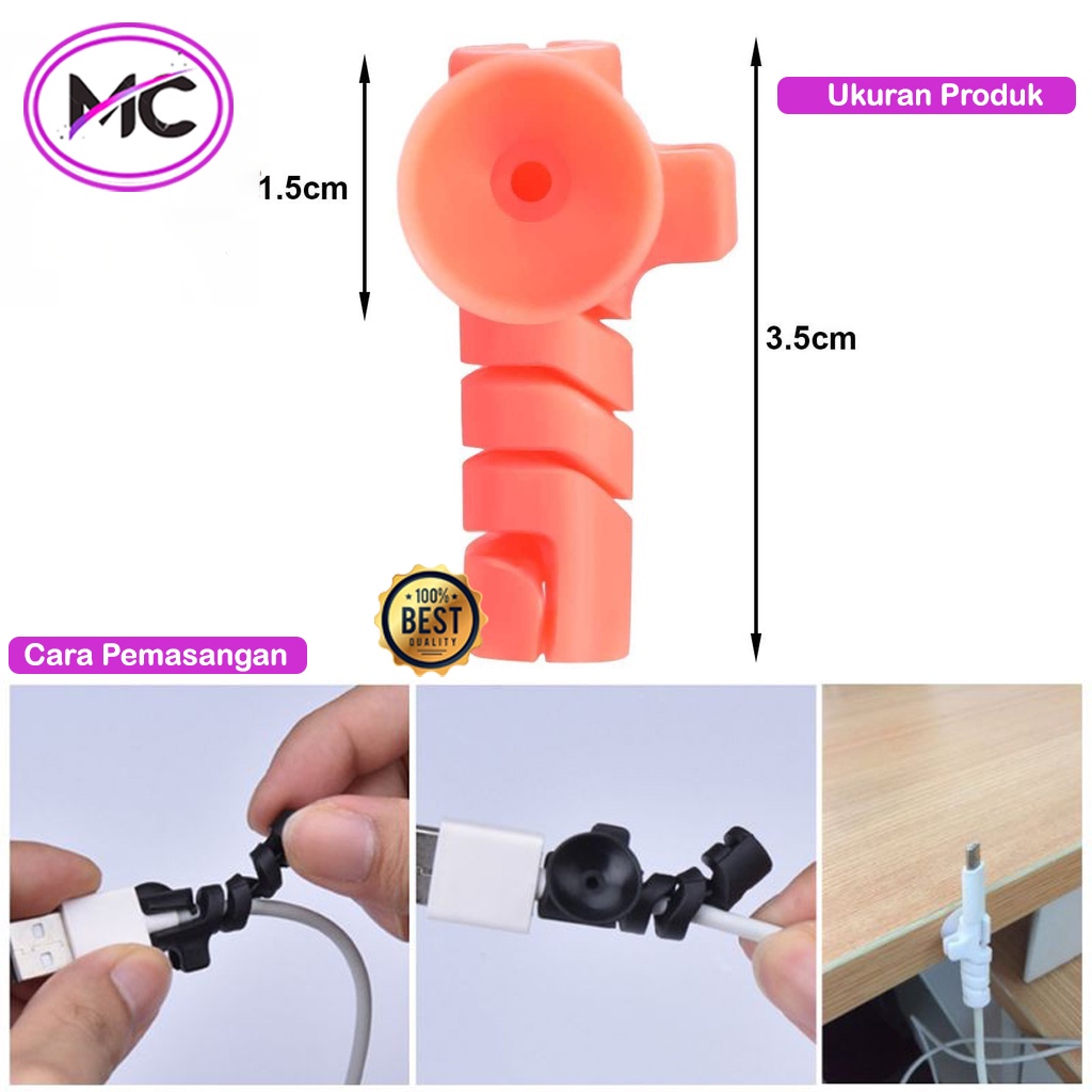 Pelindung Ujung Kabel Charger Type C Micro Usb Spiral Pelindung Cable Protector Agar Tidak Mudah Putus