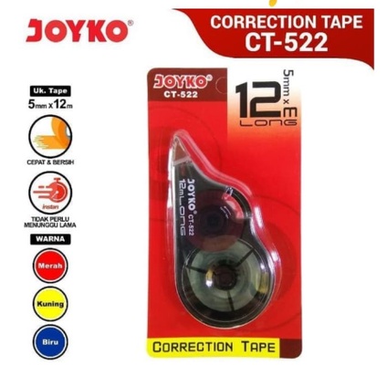 

correction tape joyko ct522 12m@12pcs
